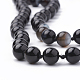 Colliers de multi-brins avec perles en agate naturelle NJEW-S407B-01-3