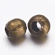 Tibetan Style Brass Spacer Beads KK-WH0063-09AB-2
