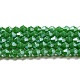 Brins de perles de verre galvanisées de couleur unie opaque GLAA-F029-P4mm-C08-1