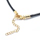 Waxed Polyester Cord Necklace Making MAK-P010-12G-2