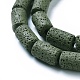 Brins de perles de pierre de lave naturelle G450-BM-4