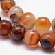 Chapelets de perles en agate rayée naturelle/agate à bandes G-K166-13-10mm-02-3