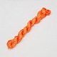 10Mナイロンジュエリー糸  作るカスタム織りブレスレット用ナイロンコード  レッドオレンジ  2mm X-NWIR-R002-2mm-15-1