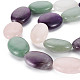 Brins de perles d'aventurine verte naturelle et de quartz rose et d'améthyste G-S359-353-3