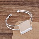 Ottone stoffa bracciale bangle&nbsp;MAK-WH0001-05S-1
