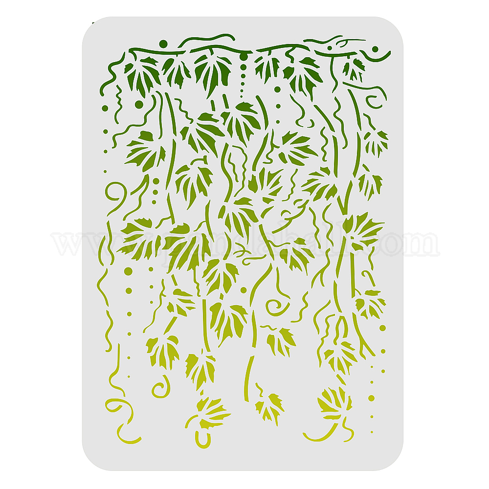 Shop FINGERINSPIRE Creeper Vine Stencils 29.7x21cm Vine Painting