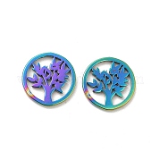 304 Stainless Steel Tree of Life Charms STAS-H214-21RC