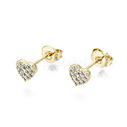 Серьги-гвоздики из циркония EJEW-T046-26G-NF
