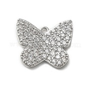 Латунные микро проложить кубического циркония подвески KK-L228-32P