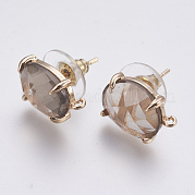 Серьги из граненого стекла GLAA-F084-A06