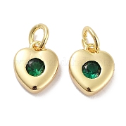 Латунные микро проложить кубического циркония подвески KK-C051-07G-04