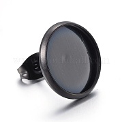 Настройки серьги из нержавеющей стали STAS-L211-07E-B