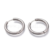 Серьги-кольца Huggie Hoop из нержавеющей стали 201 EJEW-O095-05-06