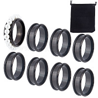 Shop UNICRAFTALE 12pc Blank Core Ring Size 9 Stainless Steel