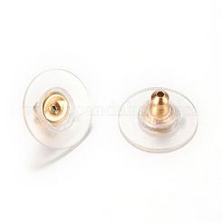 304 Stainless Steel Ear Nuts, Friction Earring Backs for Stud Earrings,  Stainless Steel Color, 5x4x2.5mm, Hole: 1mm