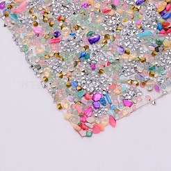 Glitzerharz Hotfix Strass (Schmelzkleber auf der Rückseite)&nbsp;AJEW-WH0120-60B