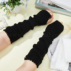 2 Paar lange fingerlose Handschuhe aus Polyester in 2 Farben&nbsp;AJEW-HS0001-22