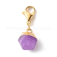 Pendentif en pierre naturelle ronde taillée en étoile décore&nbsp;HJEW-JM00587