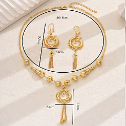 Collana e orecchini con frange cave geometriche in lega vintage per banchetto femminile&nbsp;PH9959