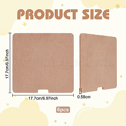 Pannello di cuneo portatile in argilla MDF&nbsp;AJEW-WH0609-817