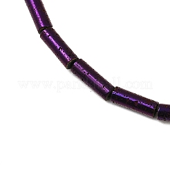 Hebras de cuentas de roca de lava natural galvanizada&nbsp;G-K388-03A-10