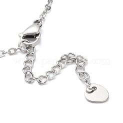 Bracciali a maglie in acciaio inossidabile 201 anti-ossidazione con catene a cavo&nbsp;BJEW-P297-01P-A