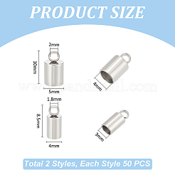 Emembouts de cordon en acier inoxydable 304&nbsp;STAS-UN0001-94P