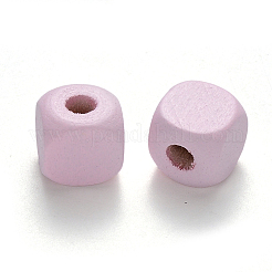 Sprühlackierte natürliche Ahornholzperlen&nbsp;WOOD-N005-04B