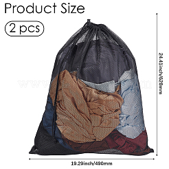2 x Aufbewahrungsbeutel aus Polyester mit Kordelzug für Kleidung&nbsp;ABAG-GF0001-49A