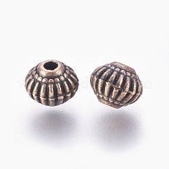 Perles toupies en alliage de style tibétain&nbsp;X-TIBEB-7692-R-NR