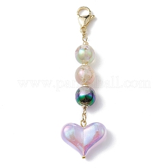 Decorazioni pendenti in acrilico a cuore&nbsp;HJEW-JM01131