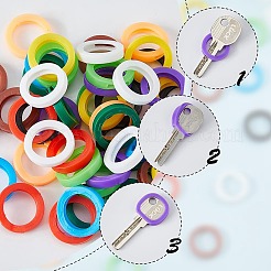 50 Stück 10 Farben rutschfeste&nbsp;AJEW-DC0001-73