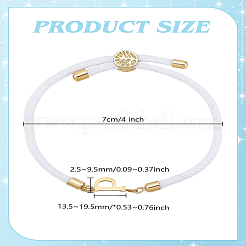 1 pulsera deslizante con cordón de nailon ajustable para mujer&nbsp;BJEW-LP0001-33P-G