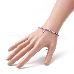 Juego de 4 pulsera con dije de mariposa de acero inoxidable 304 de 4 estilos&nbsp;BJEW-JB09319