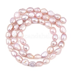 Brins de perles de culture d'eau douce naturelles&nbsp;PEAR-L033-30B