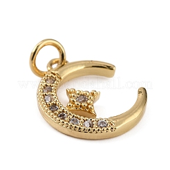 Pendentifs en laiton zircon cubique transparent&nbsp;KK-WH0035-69