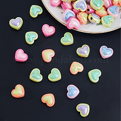 60pcs 5 Farben undurchsichtige Acrylperlen&nbsp;OACR-FH0001-058