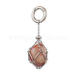 201 Edelstahl Makramee Kette Beutel leer Steinhalter Anhänger Dekoration&nbsp;HJEW-JM02292