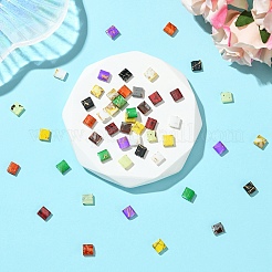 50 pièces 10 couleurs perles de rocaille en verre à 2 trous&nbsp;SEED-YW0002-76