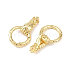Anelli di chiusura a molla in ottone fatti a mano&nbsp;KK-Z132-06G