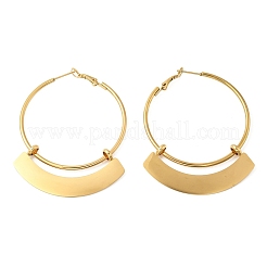 Pendientes de aro de acero inoxidable 304&nbsp;EJEW-P315-03G