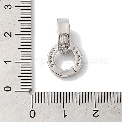 Ringständer aus Messing mit Mikropflaster und klaren Zirkonia-Twist-Verschlüssen&nbsp;KK-A225-16P