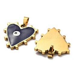Pendentifs en acier inoxydable 304 avec placage ionique (IP)&nbsp;STAS-C078-02G