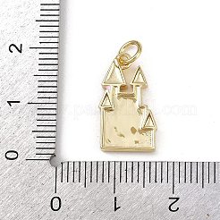 Pendentifs d'émail en laiton &nbsp;KK-D424-27G