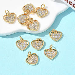Pendentifs en laiton et zircon cubique transparent pour la Saint-Valentin de Shegrace&nbsp;XGRQ3K718-557G