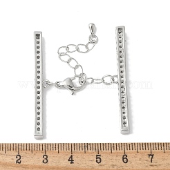 Messing-Kettenverlängerung mit Zirkonia&nbsp;KK-F893-01P