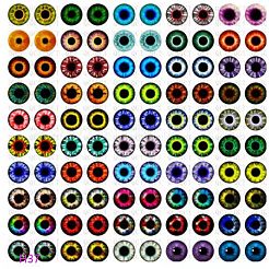 Cabochon in vetro trasparente stampato&nbsp;GL-CBAA22A-04