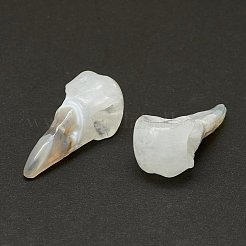 Décorations d'affichage de sculpture en agate naturelle&nbsp;G-F719-44B