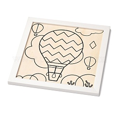 Ensembles d'art de peinture de pulpe de modèle de montgolfière de bricolage&nbsp;DIY-G033-02