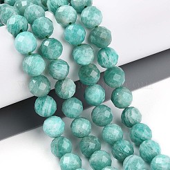 Chapelets de perles en amazonite naturelle&nbsp;G-S345-8mm-25